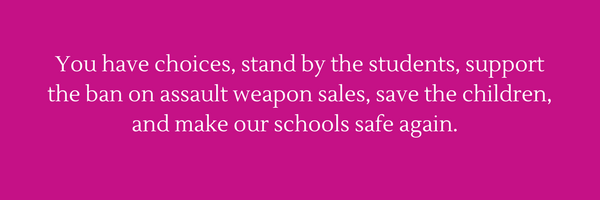 You-have-choices-save-the-children-stop-assault-weapon-sales